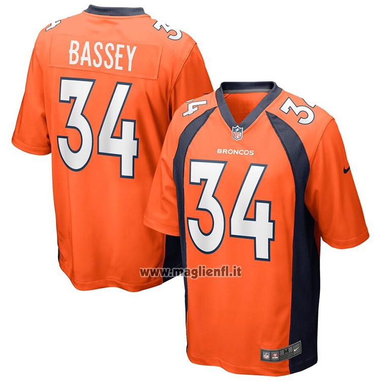 Maglia NFL Game Denver Broncos Essang Bassey Arancione
